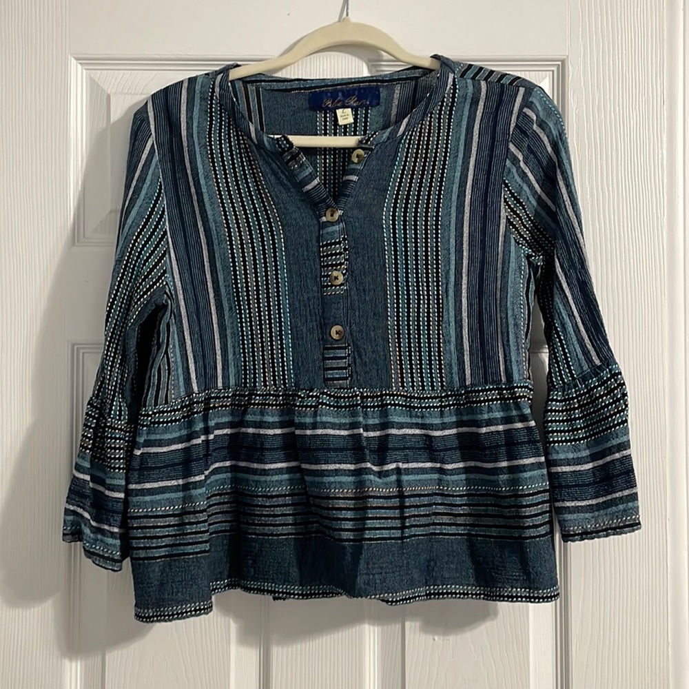 Francesca’s Woven blue Blouse